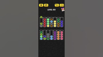 Ball Sort - Color Puzzle Game - Level 531 - Walkthrough SOLVED by RobotPlayer AI!!!