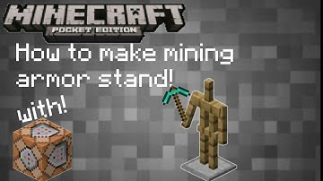 ✓How to make mining armor stand on mcpe command block