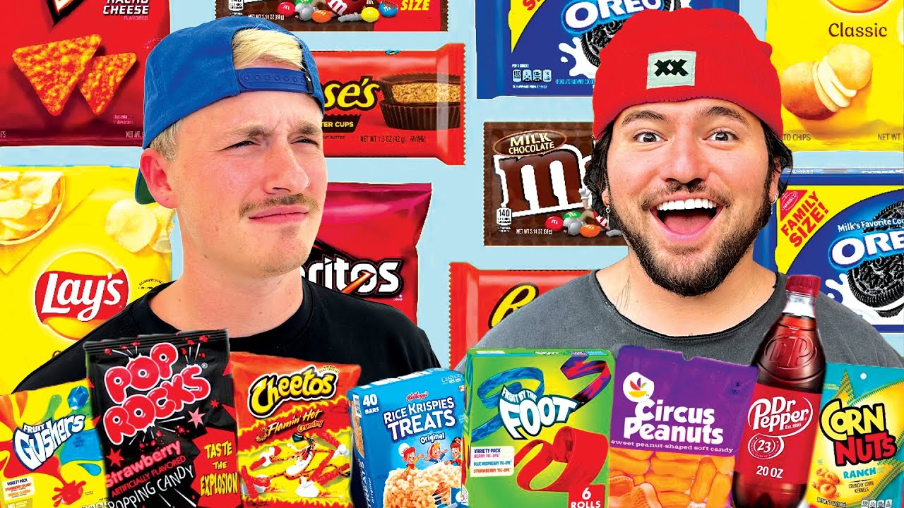 TRYING WEIRD AMERICAN SNACKS (w/ Crawford)