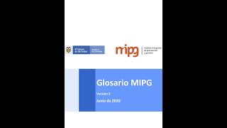 Glosario_MIPG Version 5 (Junio de 2020)