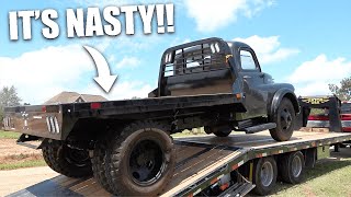 Custom Flatbed Is HERE!! Old Dodge Farm Truck Gets All New Bed!