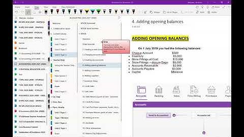 4. MYOB - Entering opening balances