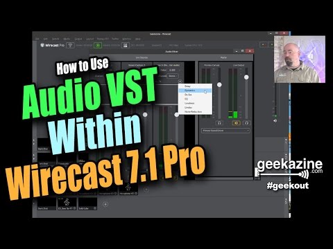 How to Use Audio VST in Wirecast 7 Pro through the Audio Editor