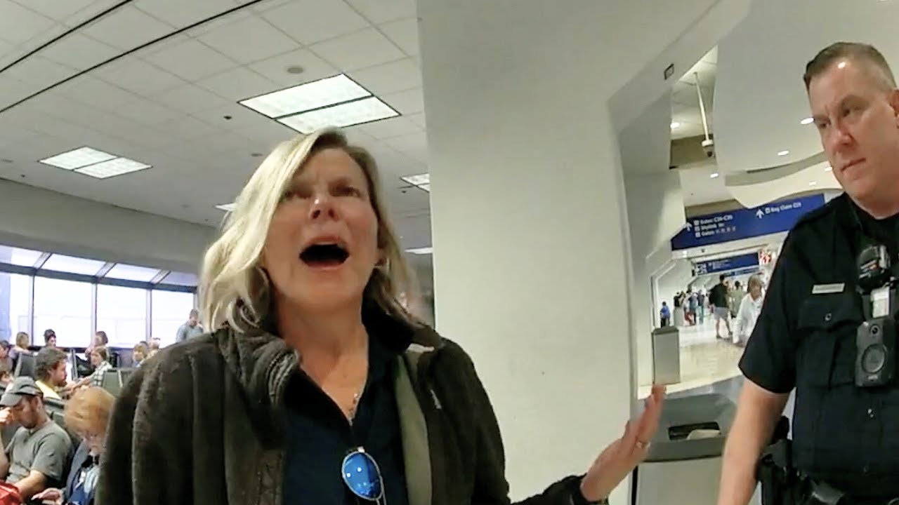 Rich & Entitled Airport Karen: Police’s Worst Nightmare - YouTube