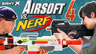 Airsoft vs Nerf 4 - Nerf War vs Airsoft Deathmatch - PART 1