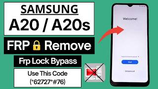 Samsung A20/A20s FRP Remove 2026 | 100% Working Easy Method 🔥 Google Account Remove | No Need Tool