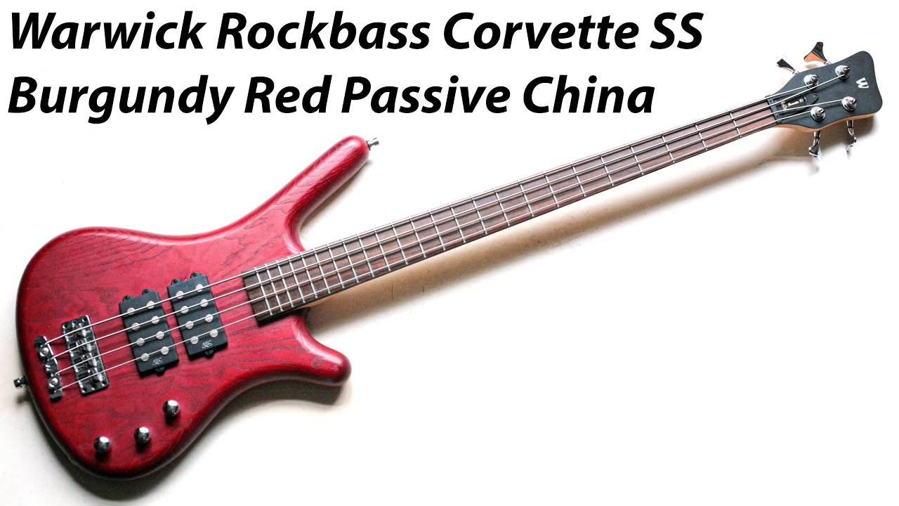 Бас гитара Warwick Rockbass Corvette 4 $$ Passive Burgundy Red China