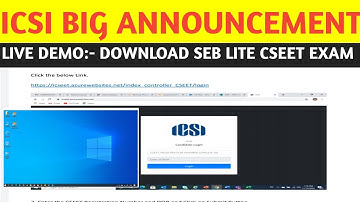 ICSI BIG ANNOUNCEMENT | CSEET EXAM MAY 2021| HOW TO DOWNLOAD SEB LITE APPLICATION