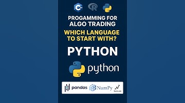 Best Programming Language for Algo Trading #pythontrading #shorts