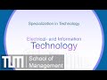 Specialization in Technology: Electrical- and Information Technologies
