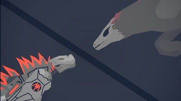 mecha godzilla vs skull crawler / stick nodes animation
