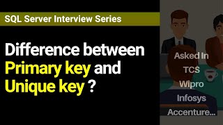 What is the difference between Primary key and Unique key ?