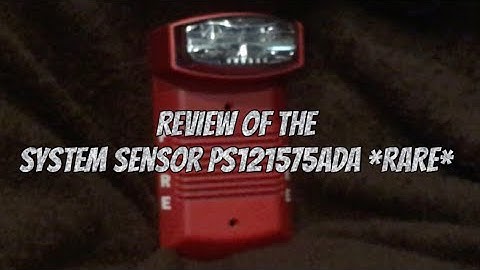 Review of the System sensor PS121575ADA *RARE*