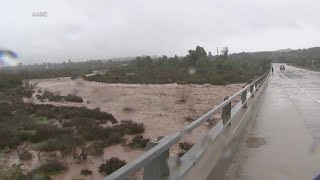 Mass evacuations in California due to severe flooding