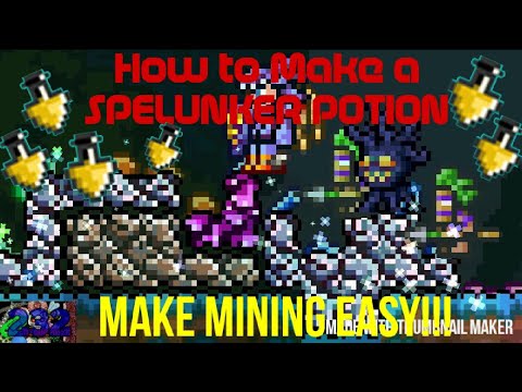 How to make spelunker potion
