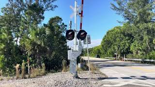 80MPH Full Speed Amtrak Silver Meteor Blazing  Across Aviation Road
