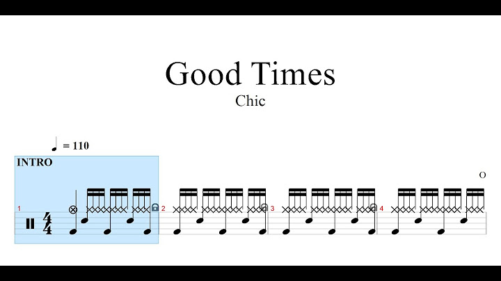 Good Times Drums version - Drums performance video thumbnail