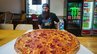 NORWAY'S BIGGEST PIZZA CHALLENGE HAS NEVER BEEN BEATEN! | BeardMeatsFood image