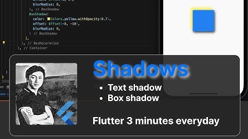 Flutter shadows (box shadow, text shadow)