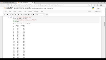 Task 1 (GRIP) : Prediction Using Supervised ML  (The Sparks Foundation)