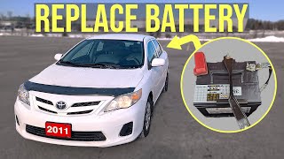 How to [EASILY] Replace the Battery - Toyota Corolla (2009-2013)
