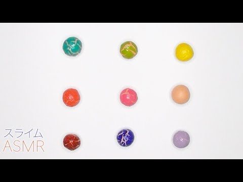 【ASMR】クレイクラッキング〜お菓子〜【音フェチ】Clay cracking ~ candy style  ~ slime sounds
