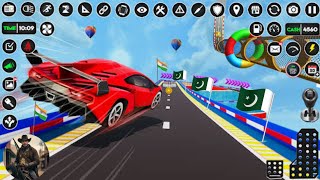Mega Car Stunt 3D Gameplay - Night Mode Galaxy Level 21 - Faizan Gaming @LEOFaizanChaudhry #gaming screenshot 5
