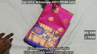 Semi silk saree collection with cod | Episode - 1214