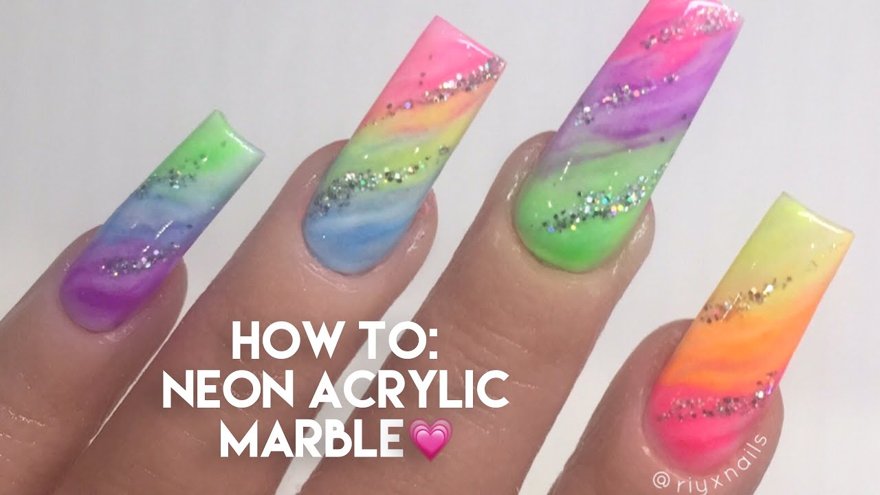 6. Pastel Neon Nail Designs for Summer - wide 2