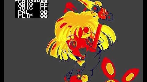 Twinkle Star Sprites (Neo-Geo AES) - Debug Edit Menu