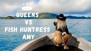 Fishing with Fish Huntress Amy around tropical islands