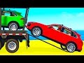 Color suv cars transportation in spiderman cartoon w colors