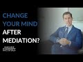 Mediations are binding, enforceable agreements, which means you can't just undo it. Family law attorney Turner Thornton explains in this short video.