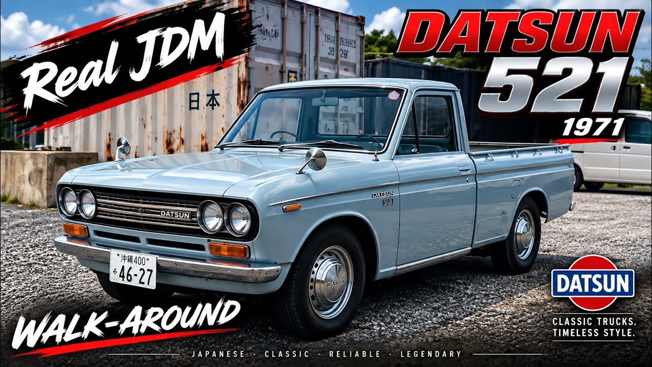 Classic JDM: 1971 Datsun 521 Right Hand Drive Walkthrough