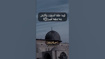سورة الدخان الآية ٣٧ و ٣٨ بصوت الشيخ محمد صديق المنشاوي