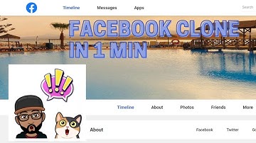 FACEBOOK CLONE IN 1 MIN !!!! (HTML + CSS)
