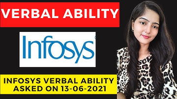 Infosys Verbal Ability | Infosys Previous Year Verbal Ability Questions