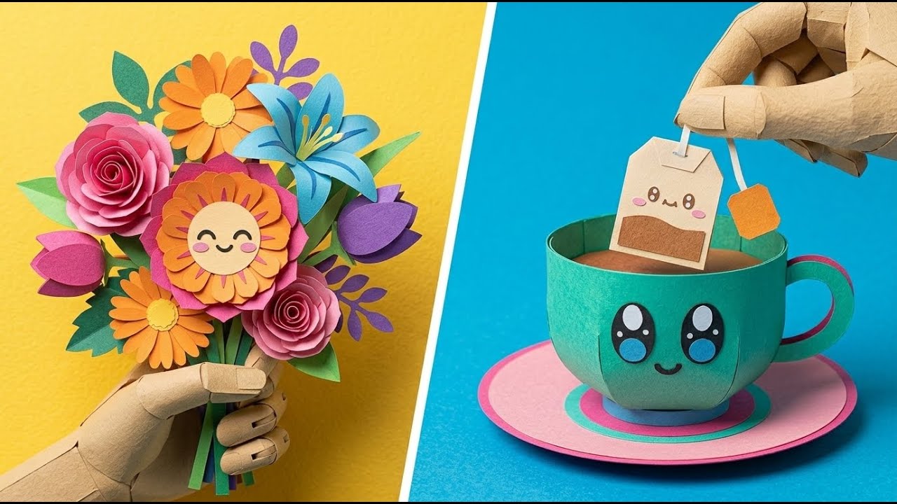 DIYで作るクリスマスの不思議8選！🎄✨ かんたんにできるペーパーアート