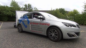 Car & Trailer (Category B+E) reversing exercise for driving test