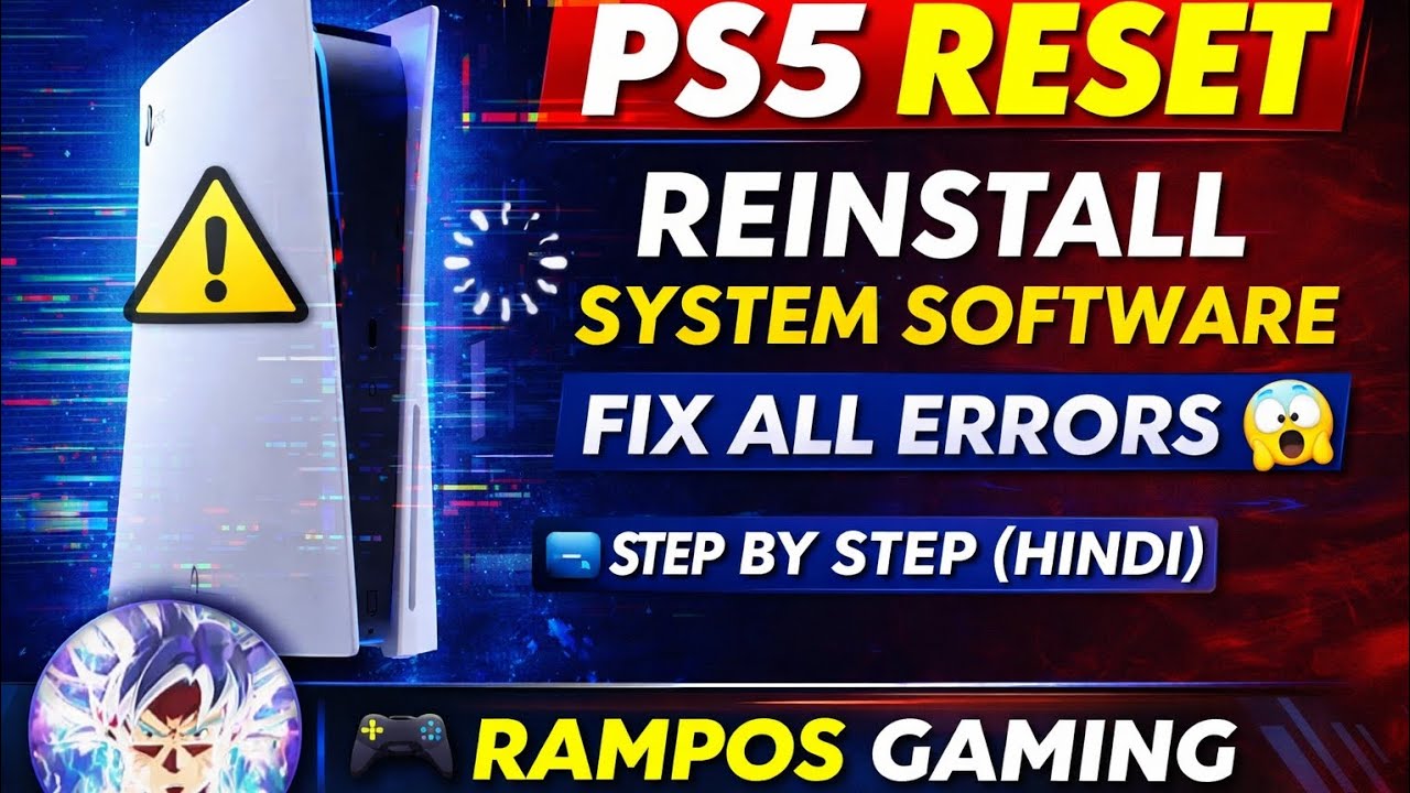 How to Reset PS5 & Reinstall System Software (Step-by-Step Guide) - YouTube