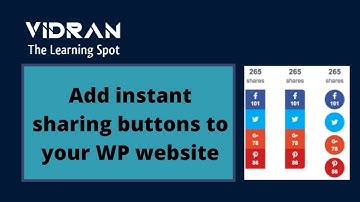 How to add social share buttons in WordPress | Use sharethis social buttons plugin in WordPress