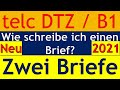 DTZ / B1 | Briefe schreiben | Live am 09.10.2021