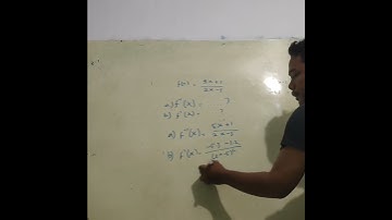 Invers fungsi dan turunan fungsi untuk bentuk ax+b/cx+d