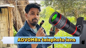 Adcom 8x telephoto lens | adcom telephoto 8x mobile phone camera lens review