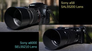 Sony a58 VS Sony a6000 - Photos, Videos, and Features