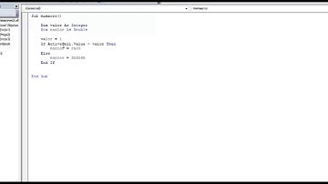 Macros en Excel - Declaración de variables y condicional If