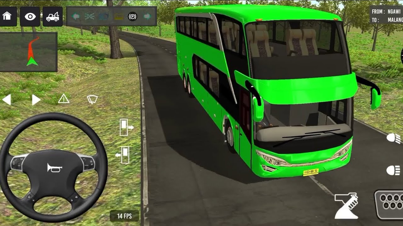 BUS SIMULATOR INDONESA || 🚍Bus  Driving👮‍♂️ City • new Coach bus Simulator Android Gameplay Bus 2026