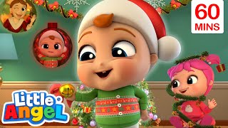 Baby John Gets Ready For XMAS | Bingo and Baby John | Little Angel Nursery Rhymes and Kids Songs