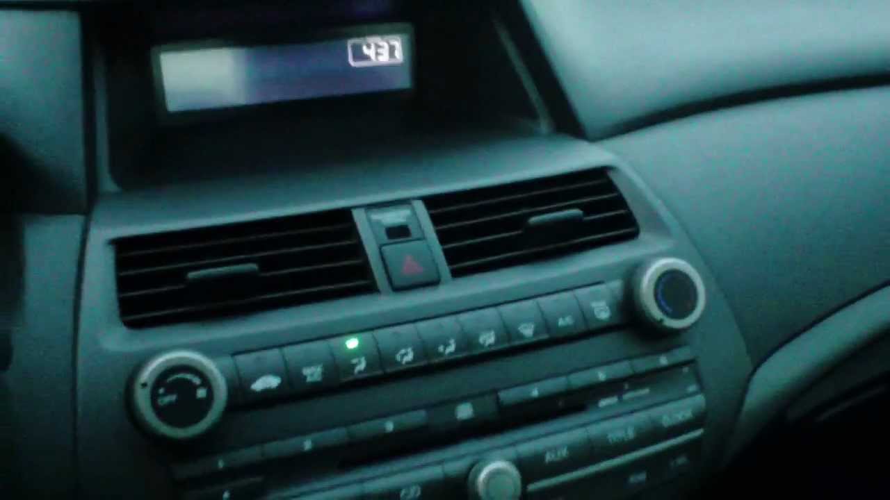 HOW TO SET YOUR CLOCK ON A HONDA ACCORD - YouTube