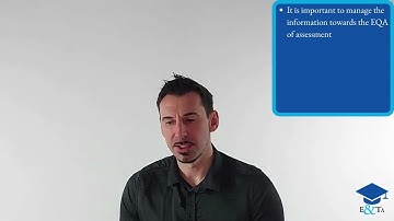 Level 4 Award in External Quality Assurance - EQA Records